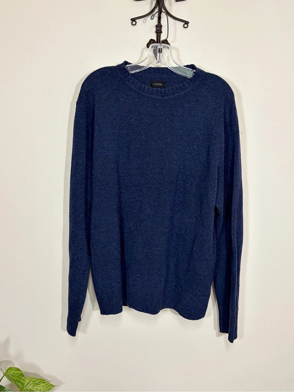 J.Crew Merino Wool Crewneck Sweater in Blue XL